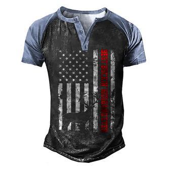 Best Buckin Husband Ever Usa Flag Hunting Gift Men's Henley Shirt Raglan Sleeve 3D Print T-shirt - Thegiftio UK