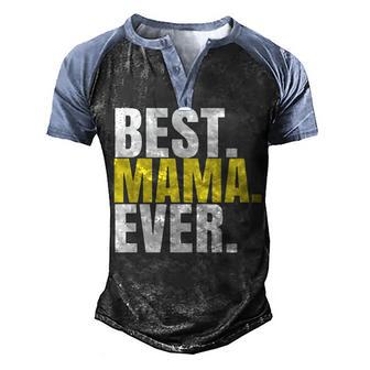 Best Ever Dark Men's Henley Shirt Raglan Sleeve 3D Print T-shirt - Thegiftio UK