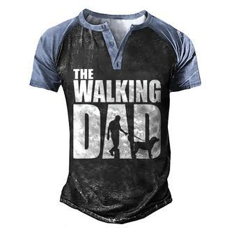 Best For Fathers Day 2022 The Walking Dad Men's Henley Raglan T-Shirt | Mazezy