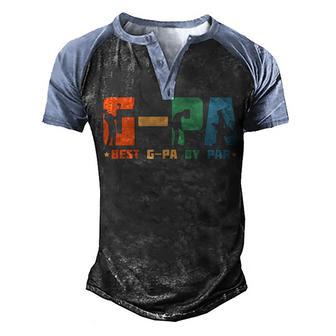 Best G Pa Gpa By Par Golf Gift Vintage Retro Men's Henley Shirt Raglan Sleeve 3D Print T-shirt - Thegiftio UK