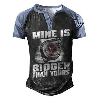 Bigger Than Yours V3 Men's Henley Shirt Raglan Sleeve 3D Print T-shirt - Seseable