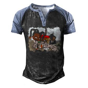 Black Girls V3 Men's Henley Shirt Raglan Sleeve 3D Print T-shirt - Thegiftio UK