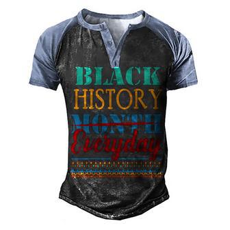 Black History Month 2022 Everyday African Pattern Kids Men's Henley Shirt Raglan Sleeve 3D Print T-shirt - Thegiftio UK