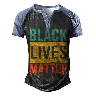 Black History Month Gifts Black Pride Black Lives Matter Men's Henley Shirt Raglan Sleeve 3D Print T-shirt - Thegiftio UK