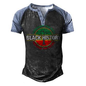 Black History Month Proud African American Black Pride Men's Henley Shirt Raglan Sleeve 3D Print T-shirt - Thegiftio UK