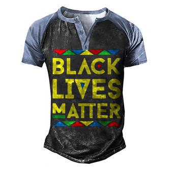 Black Lives Matter Equality Black Pride Melanin Gift 2020 Men's Henley Shirt Raglan Sleeve 3D Print T-shirt - Thegiftio UK