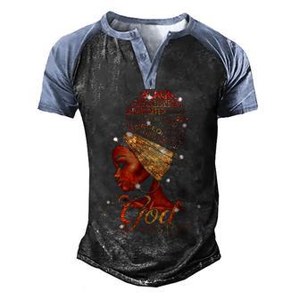 Black Woman God Says I Am African American Lady Black Melanin Sweat Graphic Design Printed Casual Daily Basic Men's Henley Shirt Raglan Sleeve 3D Print T-shirt - Thegiftio UK