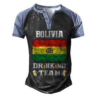 Bolivia Drinking Team Funny Beer Graphic Design Printed Casual Daily Basic Men's Henley Shirt Raglan Sleeve 3D Print T-shirt - Thegiftio UK