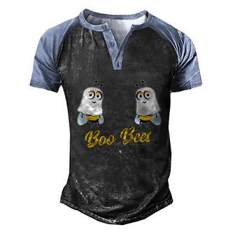Boo Bees Spooky Cute Halloween Costume Funny Couples Gift Graphic Design Printed Casual Daily Basic Men's Henley Shirt Raglan Sleeve 3D Print T-shirt - Thegiftio UK