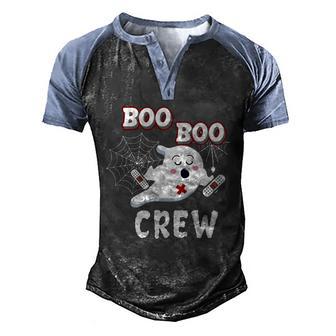 Boo Boo Crew Cute Nurse Ghost Graphic Design Printed Casual Daily Basic Men's Henley Shirt Raglan Sleeve 3D Print T-shirt - Thegiftio UK