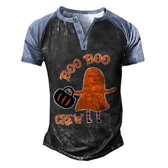 Boo Boo Crew Halloween Graphic Design Printed Casual Daily Basic V4 Men's Henley Shirt Raglan Sleeve 3D Print T-shirt - Thegiftio UK