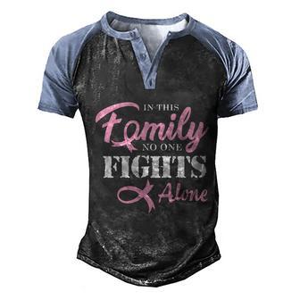 Breast Cancer Fight Cancer Ribbon Gift Graphic Design Printed Casual Daily Basic V3 Men's Henley Shirt Raglan Sleeve 3D Print T-shirt - Thegiftio UK
