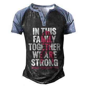 Breast Cancer Support Shirt Family Breast Cancer Awareness Graphic Design Printed Casual Daily Basic Men's Henley Shirt Raglan Sleeve 3D Print T-shirt - Thegiftio UK