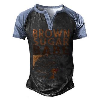 Brown Sugar Babe Black Pride S For Women Melanin Men's Henley Shirt Raglan Sleeve 3D Print T-shirt - Thegiftio UK