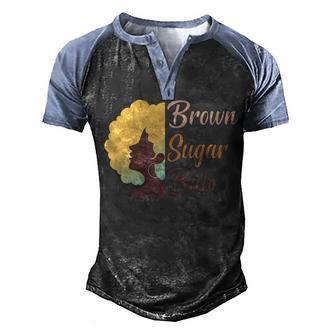 Brown Sugar Babe Proud Black Women African Pride Graphic Design Printed Casual Daily Basic Men's Henley Shirt Raglan Sleeve 3D Print T-shirt - Thegiftio UK