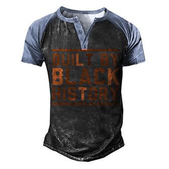 Built By Black History Bhm African Pride Month Men Women Kid Men's Henley Shirt Raglan Sleeve 3D Print T-shirt - Thegiftio UK