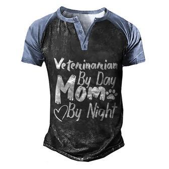 By Day Mom By Night Graphic Design Printed Casual Daily Basic Men's Henley Shirt Raglan Sleeve 3D Print T-shirt - Thegiftio UK