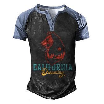 California Dreaming Graphic Design Printed Casual Daily Basic Men's Henley Shirt Raglan Sleeve 3D Print T-shirt - Thegiftio UK