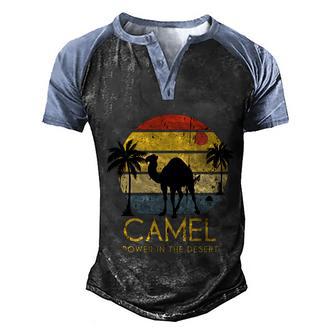 Camel Funny Gift Men's Henley Shirt Raglan Sleeve 3D Print T-shirt - Thegiftio UK