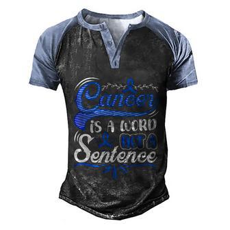 Cancer Is A Word Not A Sentence Ribbon Breast Cancer Graphic Design Printed Casual Daily Basic Men's Henley Shirt Raglan Sleeve 3D Print T-shirt - Thegiftio UK