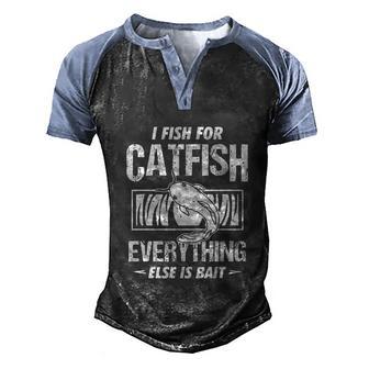 Catfish Fishing Fish For Catfish Everything Else Bait Graphic Design Printed Casual Daily Basic Men's Henley Shirt Raglan Sleeve 3D Print T-shirt - Thegiftio UK