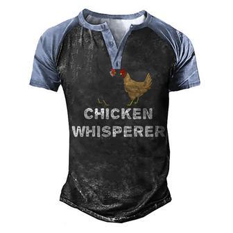 Chicken Whisperer 5 Men's Henley Shirt Raglan Sleeve 3D Print T-shirt - Thegiftio UK