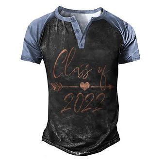 Class Of 2022 Graduation Gift 2 Men's Henley Shirt Raglan Sleeve 3D Print T-shirt - Thegiftio UK