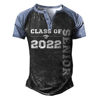 Class Of 2022 Senior Graduation Gift 5 Men's Henley Shirt Raglan Sleeve 3D Print T-shirt - Thegiftio UK