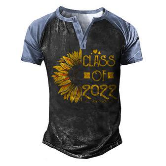 Class Of 2022 Sunflower Graduation Gift 1 Men's Henley Shirt Raglan Sleeve 3D Print T-shirt - Thegiftio UK