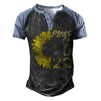 Class Of 2022 Sunflower Graduation Gift 2 Men's Henley Shirt Raglan Sleeve 3D Print T-shirt - Thegiftio UK