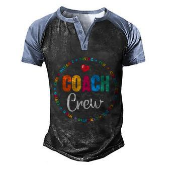 Coach Crew Instructional Coach Reading Career Literacy Pe Gift V2 Men's Henley Shirt Raglan Sleeve 3D Print T-shirt - Monsterry CA