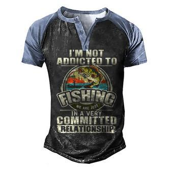 Committed Relationship V2 Men's Henley Shirt Raglan Sleeve 3D Print T-shirt - Seseable