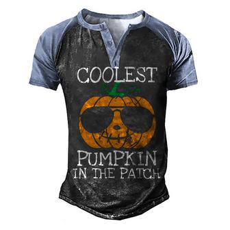 Coolest Pumpkin In The Patch V2 Men's Henley Shirt Raglan Sleeve 3D Print T-shirt - Thegiftio UK