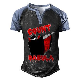 Count Dabula Bloody Vampire Halloween Graphic Design Printed Casual Daily Basic V2 Men's Henley Shirt Raglan Sleeve 3D Print T-shirt - Thegiftio UK