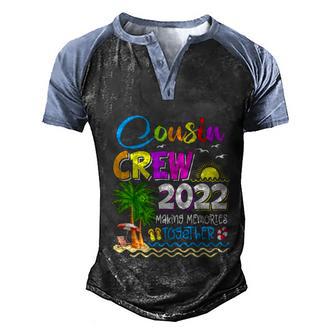 Cousin Crew 2022 Family Reunion Making Memories Graphic Design Printed Casual Daily Basic Men's Henley Shirt Raglan Sleeve 3D Print T-shirt - Thegiftio UK