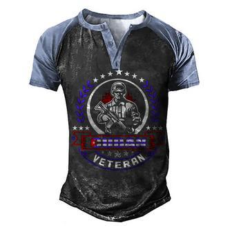Cuban Veteran Men's Henley Shirt Raglan Sleeve 3D Print T-shirt - Thegiftio UK