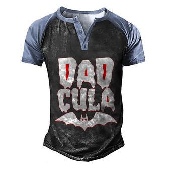 Cute Halloween Funny Halloween Day Dadcula Dracula Graphic Design Printed Casual Daily Basic Men's Henley Shirt Raglan Sleeve 3D Print T-shirt - Thegiftio UK