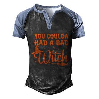 Cute Halloween Funny Halloween Day Funny Witch Halloween Costume Min Men's Henley Shirt Raglan Sleeve 3D Print T-shirt - Thegiftio UK