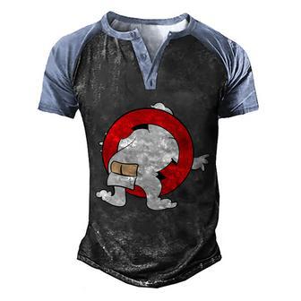 Cute Halloween Funny Halloween Day Ghost Buster Behind Graphic Design Printed Casual Daily Basic Men's Henley Shirt Raglan Sleeve 3D Print T-shirt - Thegiftio UK
