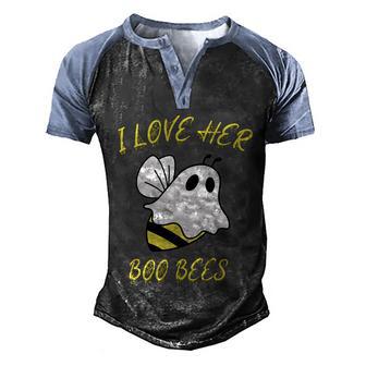 Cute Halloween Funny Halloween Day Halloween Bees Boo Costume Funny Graphic Design Printed Casual Daily Basic Men's Henley Shirt Raglan Sleeve 3D Print T-shirt - Thegiftio UK