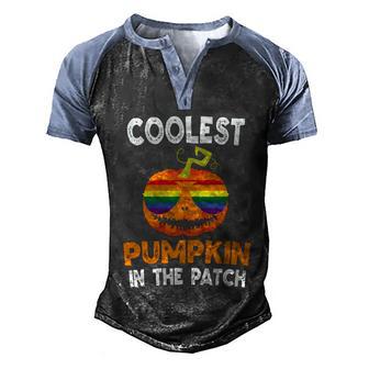 Cute Halloween Funny Halloween Day Halloween Coolest Pumpkin In The Patch Lgbt Men's Henley Shirt Raglan Sleeve 3D Print T-shirt - Thegiftio UK