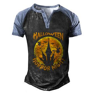 Cute Halloween Funny Halloween Day Halloween Horror Night Graphic Design Printed Casual Daily Basic Men's Henley Shirt Raglan Sleeve 3D Print T-shirt - Thegiftio UK