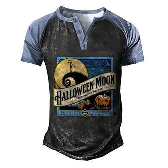 Cute Halloween Funny Halloween Day Halloween Moon Town Brewing Company Pumpkin Men's Henley Shirt Raglan Sleeve 3D Print T-shirt - Thegiftio UK