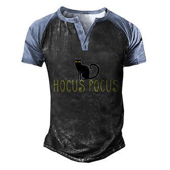 Cute Halloween Funny Halloween Day Hocus Pocus Graphic Design Printed Casual Daily Basic Men's Henley Shirt Raglan Sleeve 3D Print T-shirt - Thegiftio UK
