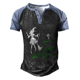 Cute Halloween Funny Halloween Day Lets Party Witches Graphic Design Printed Casual Daily Basic Men's Henley Shirt Raglan Sleeve 3D Print T-shirt - Thegiftio UK
