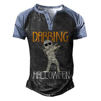 Cute Halloween Funny Halloween Day Mummy Dabbing For Halloween Graphic Design Printed Casual Daily Basic Men's Henley Shirt Raglan Sleeve 3D Print T-shirt - Thegiftio UK