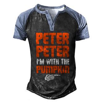 Cute Halloween Funny Halloween Day Peter Peter Im With The Pumpkin Graphic Design Printed Casual Daily Basic Men's Henley Shirt Raglan Sleeve 3D Print T-shirt - Thegiftio UK