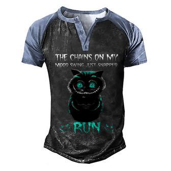 Cute Halloween Funny Halloween Day The Chains On My Mood Swing Just Snapped Ru Men's Henley Shirt Raglan Sleeve 3D Print T-shirt - Thegiftio UK