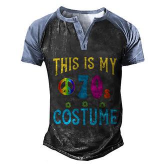 Cute Halloween Funny Halloween Day This Is My 70S Costume Graphic Design Printed Casual Daily Basic Men's Henley Shirt Raglan Sleeve 3D Print T-shirt - Thegiftio UK