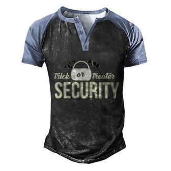 Cute Halloween Funny Halloween Day Trick Or Treater Security Graphic Design Printed Casual Daily Basic Men's Henley Shirt Raglan Sleeve 3D Print T-shirt - Thegiftio UK
